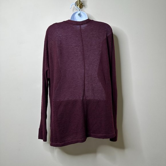 American Eagle Maroon Button Front Cardigan Women's Medium - Picture 4 of 5